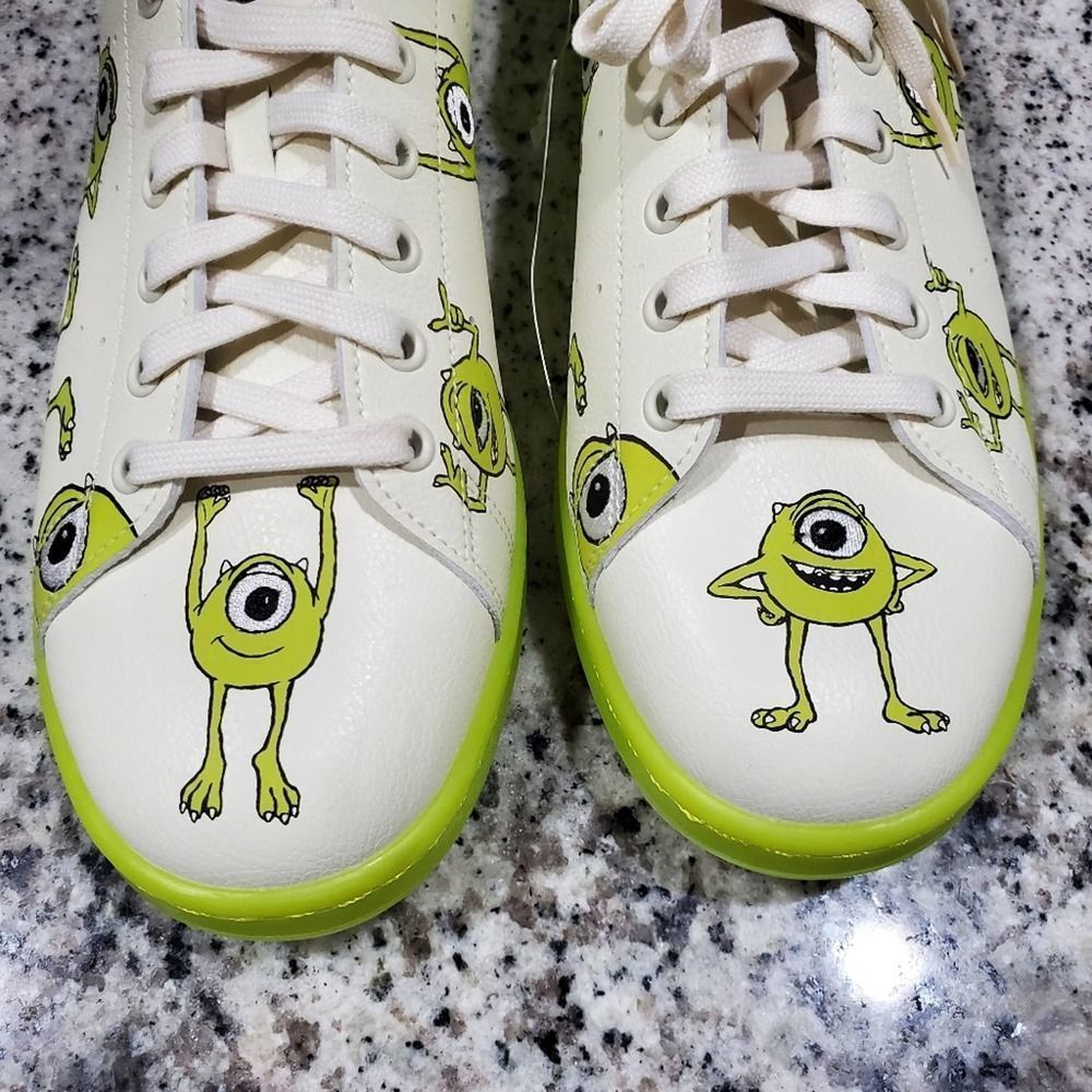 Adidas Stan Smith Mike Wazowski Monster's Inc tennis shoes men's size 12.5 new!! - Picture 5 of 14